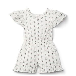 Janie and Jack Floral Ruffle Romper * with tags